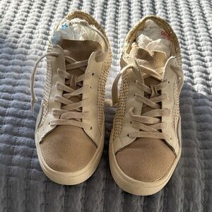 ZINA SNEAKERS OFF WHITE EMBOSSED LEATHER